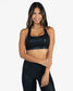 Square Neck Bra - Black Houndstooth - FINAL SALE