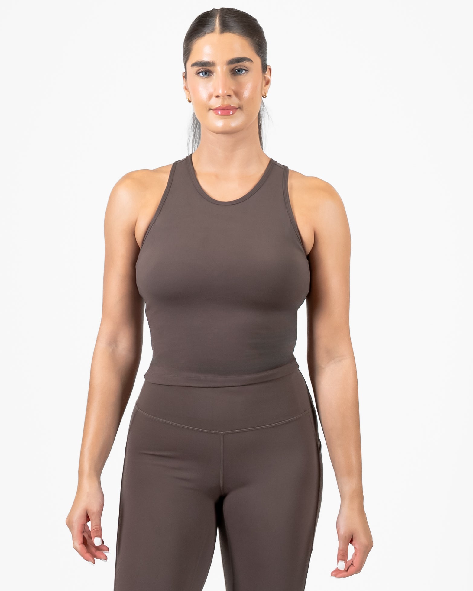 Vinyasa Crop Top - Espresso