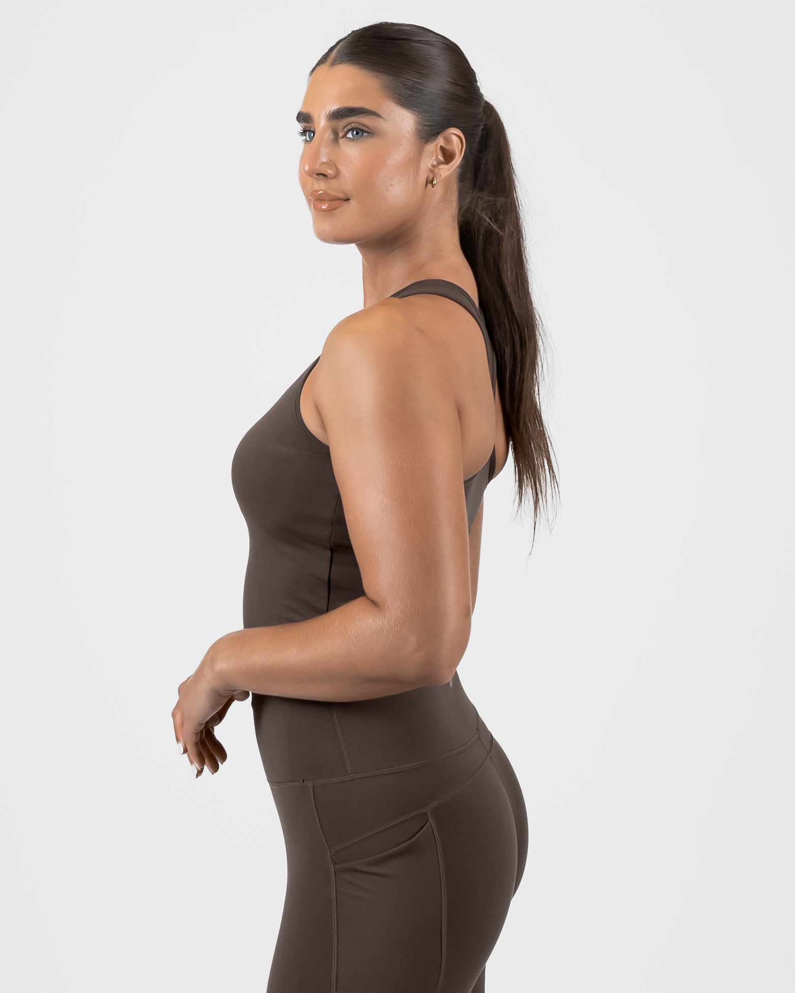 Vinyasa Crop Top - Espresso