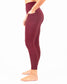 Skin Wrap Front Leggings - Mulberry