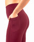 Skin Wrap Front Leggings - Mulberry