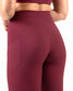 Skin Wrap Front Leggings - Mulberry