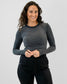 Tempo Long Sleeve - Black & White Stripe