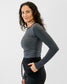 Tempo Long Sleeve - Black & White Stripe