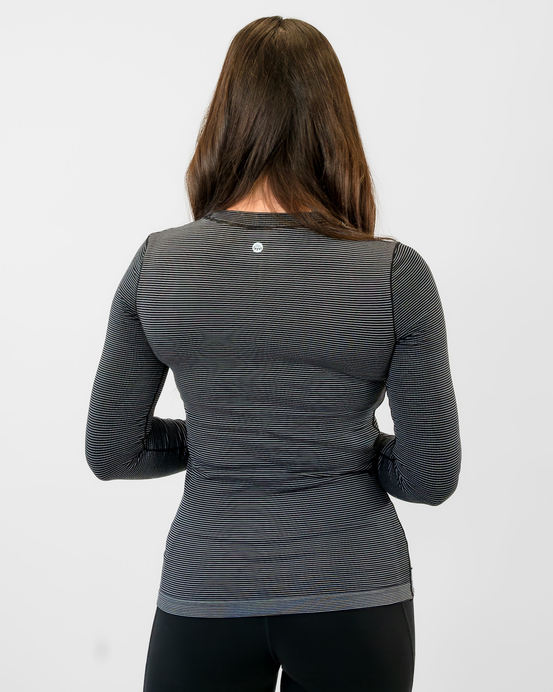 Tempo Long Sleeve - Black & White Stripe