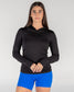 Tempo Open Back Hoodie - Black