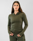 Tempo Open Back Hoodie - Olive