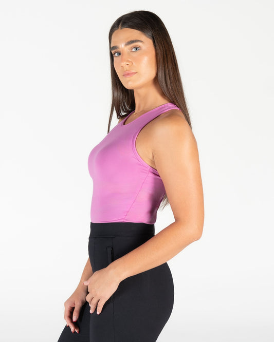 Vinyasa Crop Top - Fuchsia