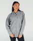 Waffle Button Down - Heathered Gray