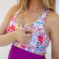 Go With The Flow Nursing Sports Bra - Splash