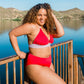 Mirage Bikini Bottoms - Cherry - FINAL SALE