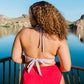 Heidi Bikini Top - Cherry Stripe - FINAL SALE