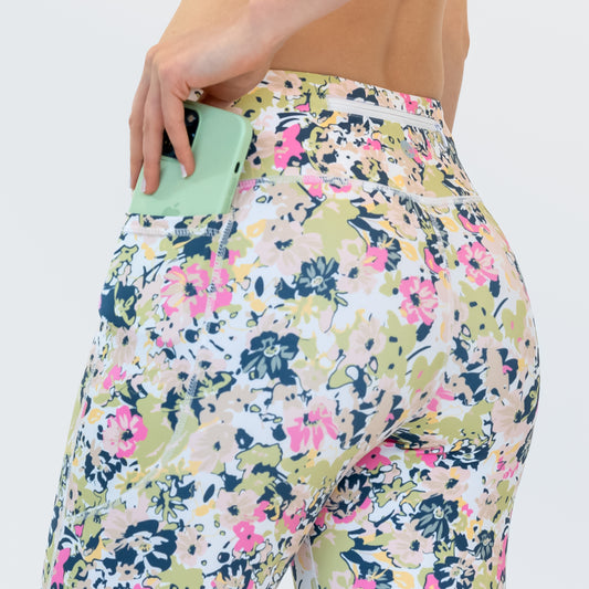 Lux 7/8 Capris - Garden Flowers - FINAL SALE