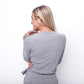 Ballet Wrap Top -  Heathered Gray -  FINAL SALE