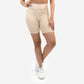 Skin Biker Shorts (8")  - Rose Gold Latte Floral - S ONLY - FINAL SALE