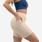 Skin Biker Shorts (8")  - Rose Gold Latte Floral - S ONLY - FINAL SALE