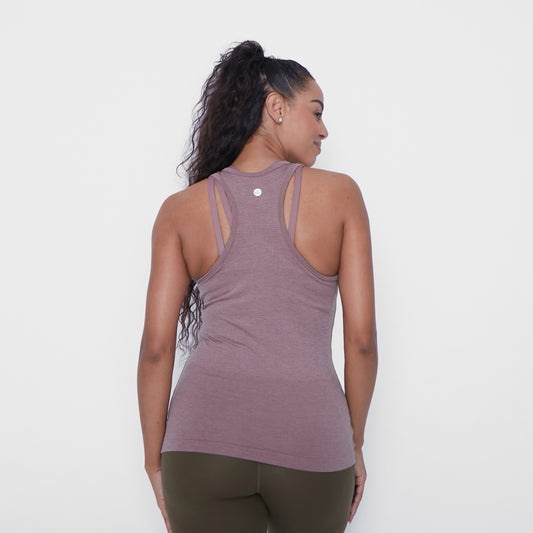 Essential Seamless Long Tank - Rose - FINAL SALE