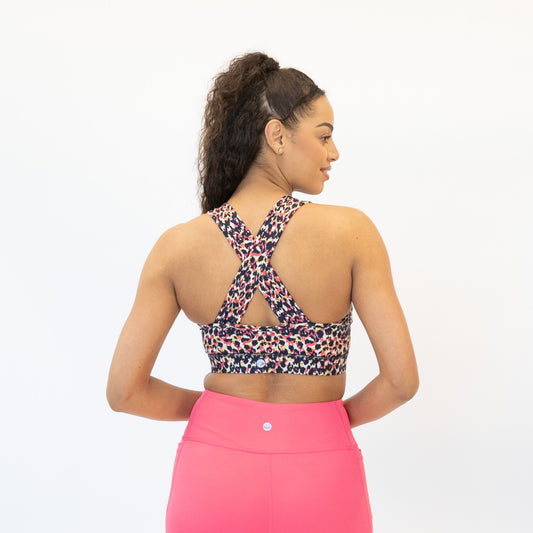 Fiona Sports Bra - Electric Leopard