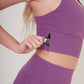 Ribbed Sierra Sports Bra - Berry - FINAL SALE