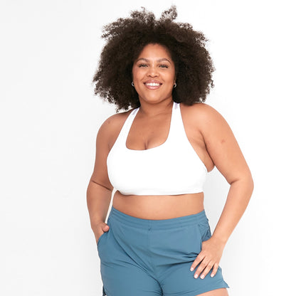 Cross Paths Sports Bra - White - FINAL SALE