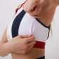 Run Free High Impact Bra - White/Cherry/Navy