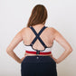 Run Free High Impact Bra - White/Cherry/Navy