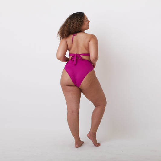 Luna Bikini Bottoms - Magenta - FINAL SALE