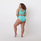 Havasu Bikini Top - Ribbed Turquoise - FINAL SALE - S and M Only