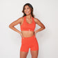 Lux High Waisted Rio Shorts (3.75 in. inseam) - Poppy