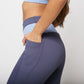 Lux Paradise Capris - Light Navy/Peri - FINAL SALE