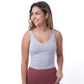 Dynamic Cropped Tank - Heathered Gray
