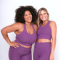 Ribbed Sierra Sports Bra - Berry - FINAL SALE