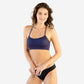 Mia Bikini Top - Navy Polka Dot - FINAL SALE