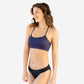 Mia Bikini Top - Navy Polka Dot - FINAL SALE
