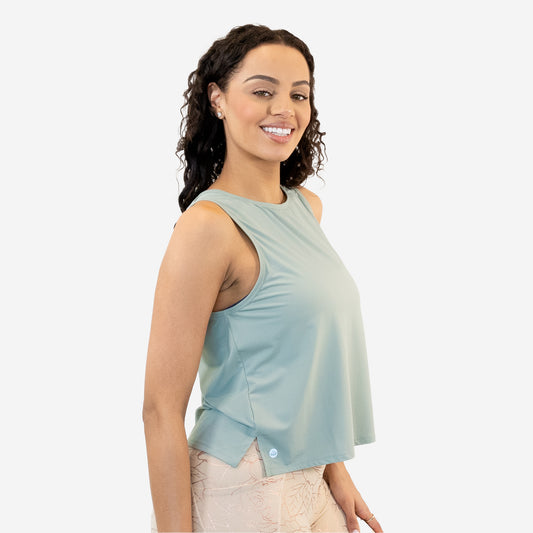 Open Back Tank - Sage - FINAL SALE