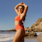 Page High Waisted Swim Bottoms - Poppy - FINAL SALE