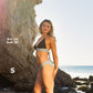 Heidi Bikini Top - Black and Steel Blue - FINAL SALE
