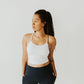 Ava Crop Top - White - Senita Athletics