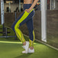 Barre Mesh Leggings - Navy/Margarita - Senita Athletics