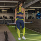 Barre Mesh Sports Bra - Navy/Margarita - Senita Athletics