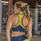 Barre Mesh Sports Bra - Navy/Margarita - Senita Athletics