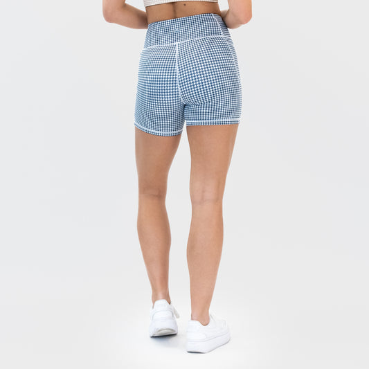 Lux Baseline Shorts (5 in. inseam) - Light Navy Houndstooth