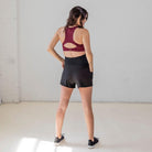 Belly Support Maternity Shorts - Black - Senita Athletics