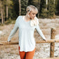 Boyfriend Long Sleeve - Gray - Senita Athletics