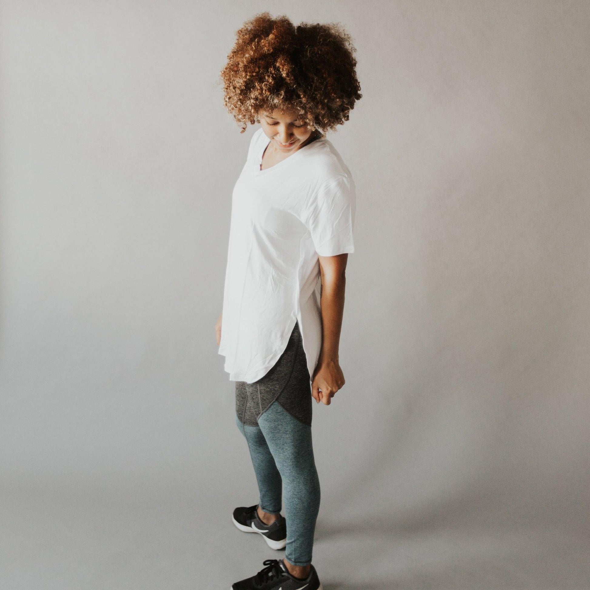 Boyfriend Tee - White - Senita Athletics