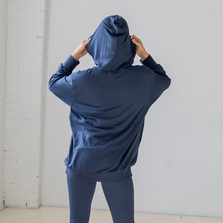 Brittany Oversized Hoodie - Navy - Senita Athletics
