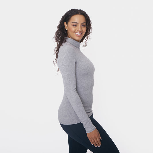 Classic Turtleneck - Heathered Gray - FINAL SALE
