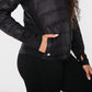 Courtney Puffer Short Coat - Black - FINAL SALE