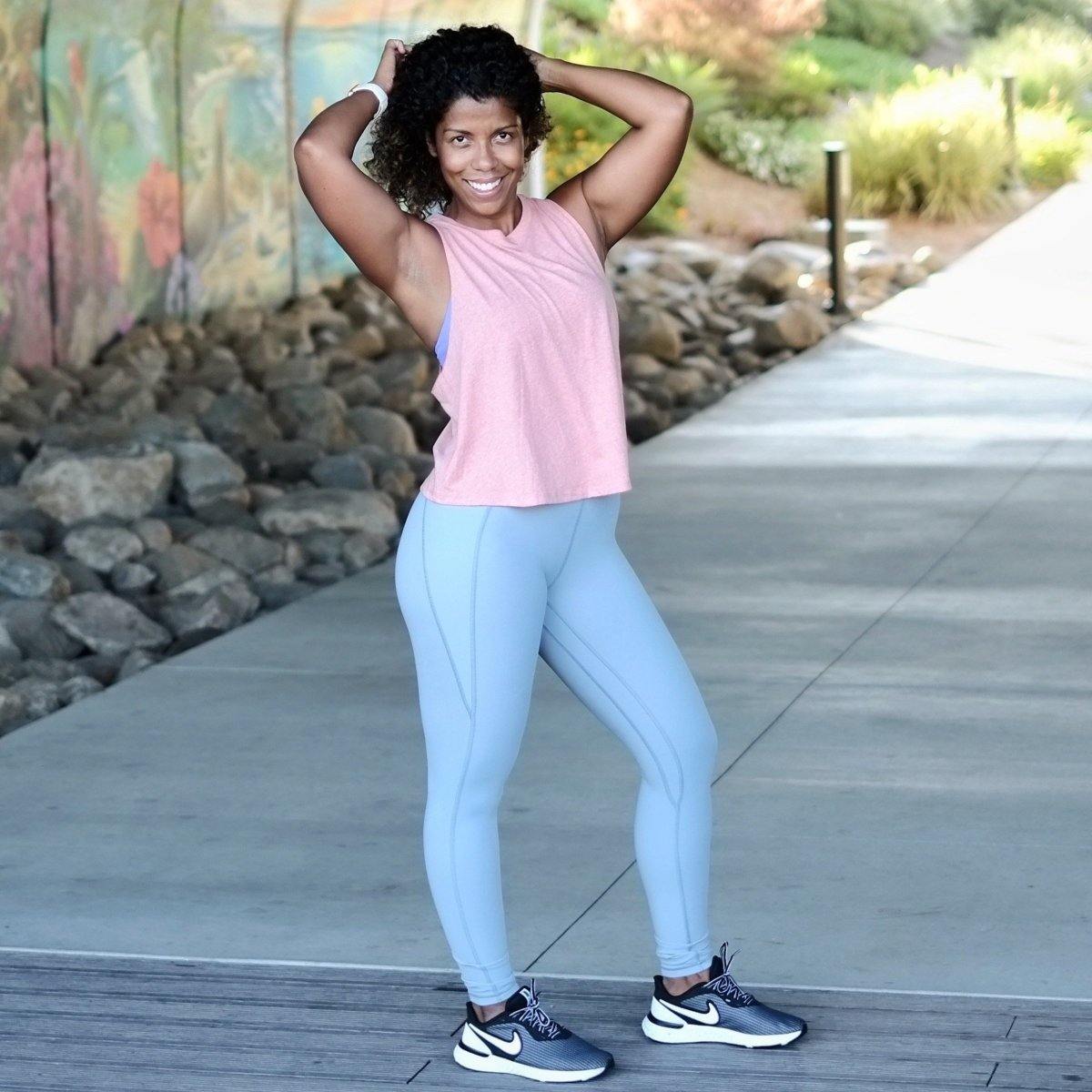 Cropped Tank - Heathered Peach - Senita Athletics