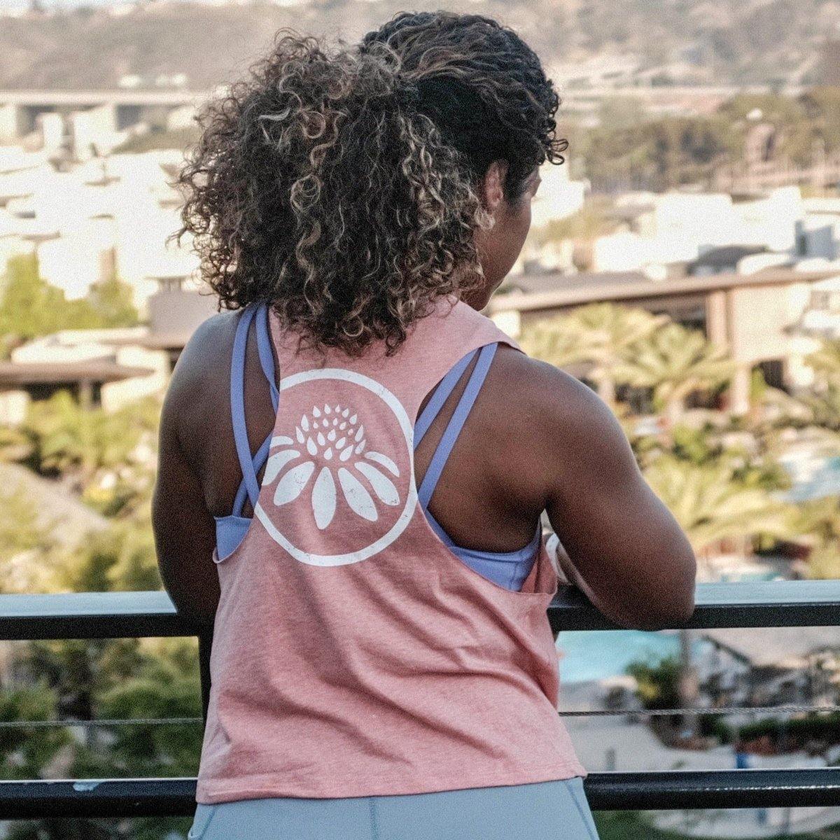 Cropped Tank - Heathered Peach - Senita Athletics